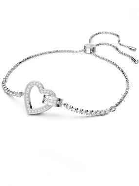 NEW Swarovski Lovely Interlink Heart Bracelet 5636447